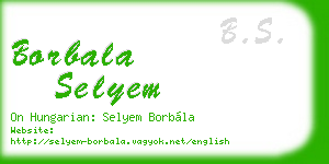 borbala selyem business card