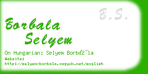 borbala selyem business card